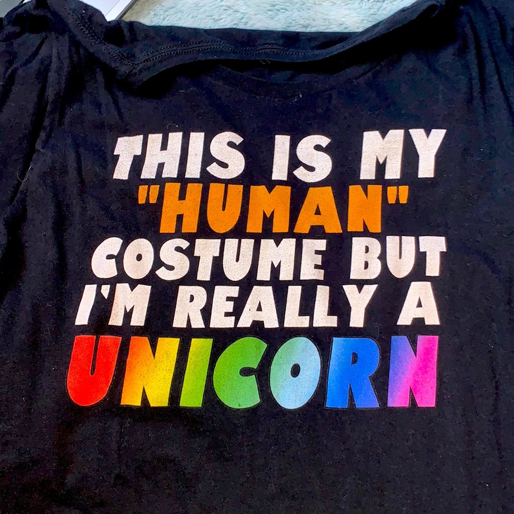 Unicorn black shirt🖤